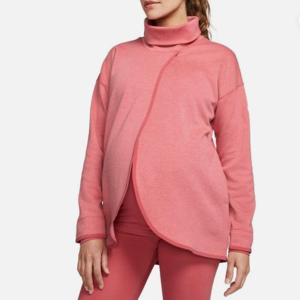 Nike Women's Maternity Reversible Pullover Pink Nursing Friendly Size S